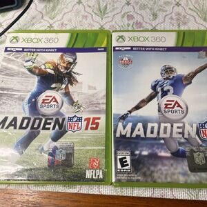 Madden NFL 15 &16 -Xbox 360‎ Game - Some Scratches